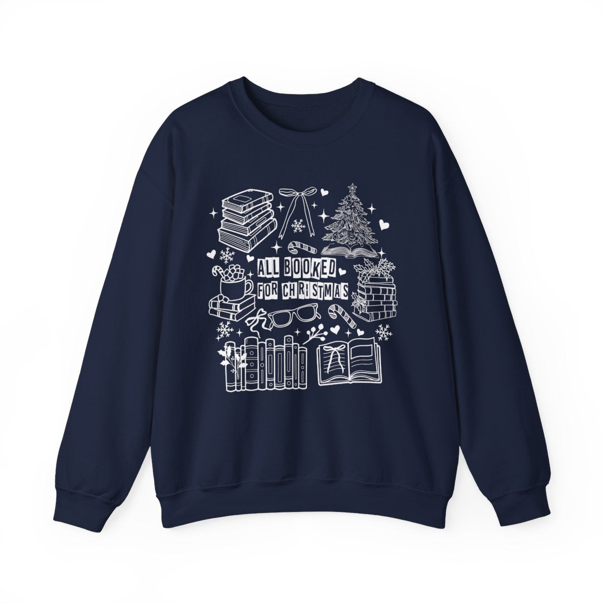 All Booked For Christmas Festive Sweatshirt