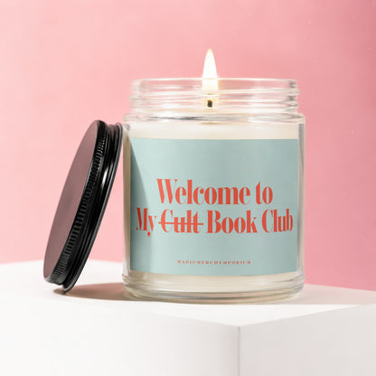 Candle with "