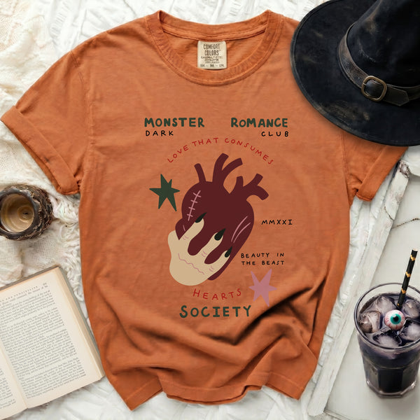 Monster Romance Club Stitched Souls Tee in Yam