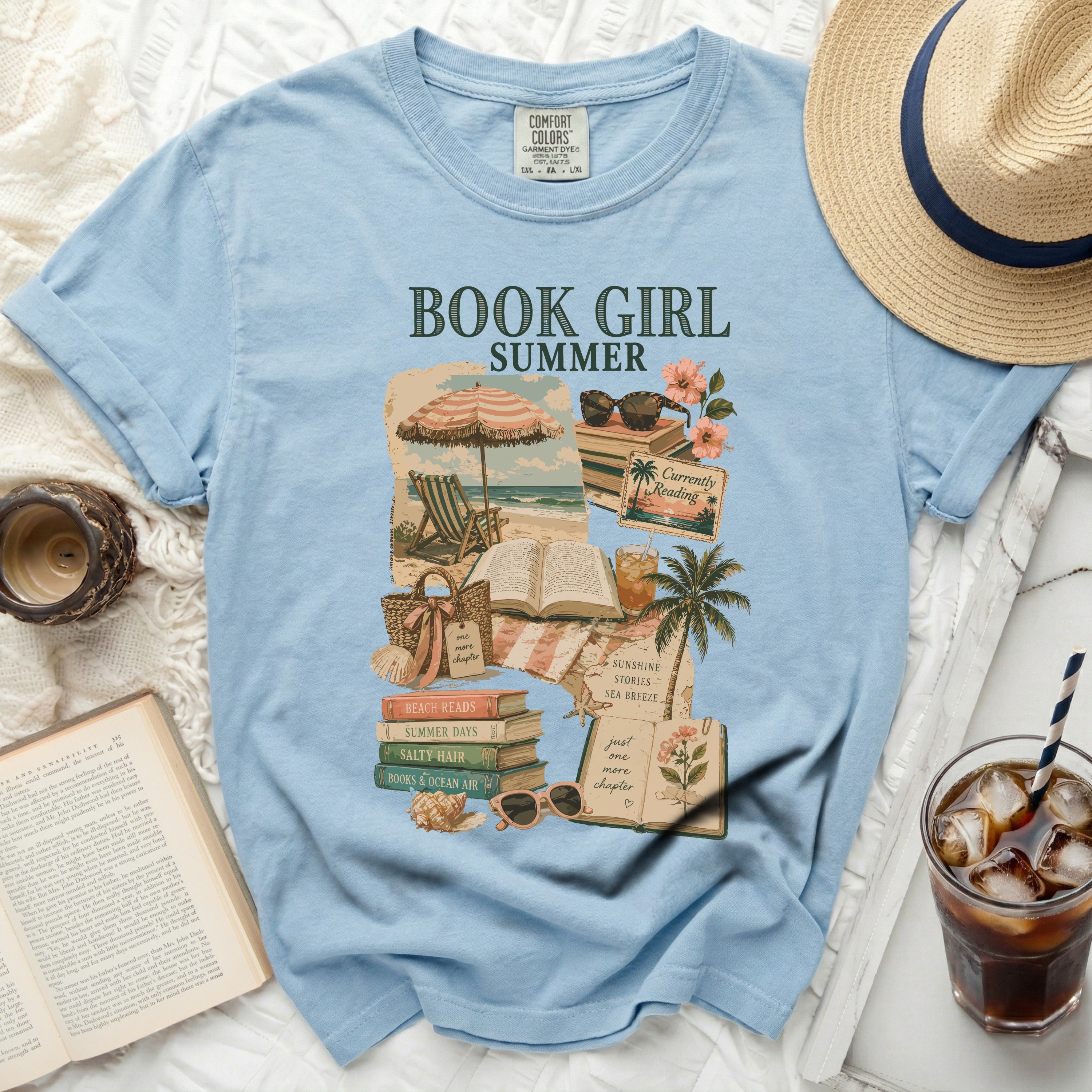 Light blue t-shirt with 