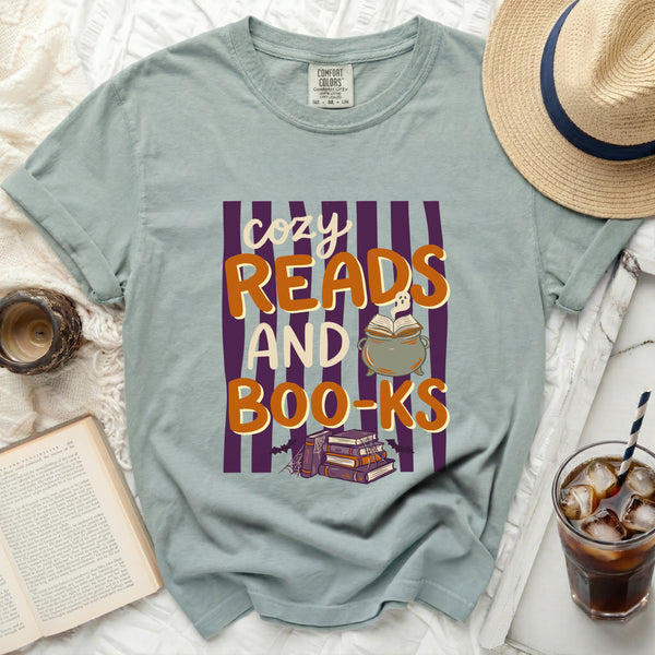 Cozy Reads & Boo-ks Tee in Bay