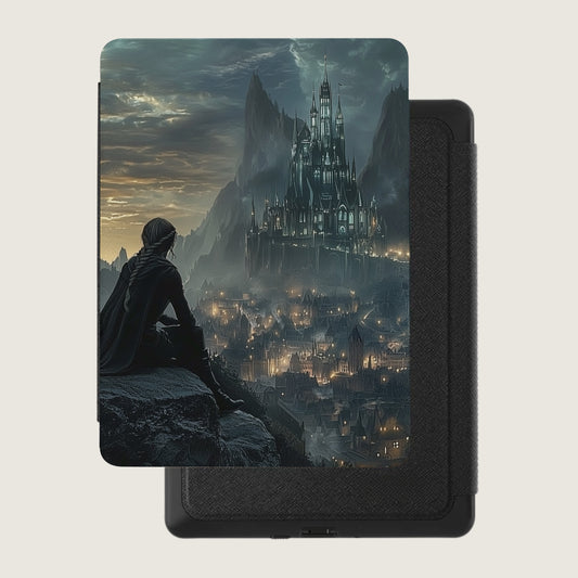 Dramatic Castle Cityscape View Fantasy E-Reader Cover product type
