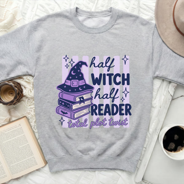 Half Witch Reader Sweatshirt in Sport Grey