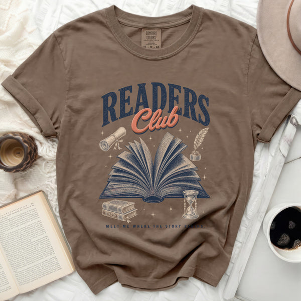 Readers Club Tee in Espresso