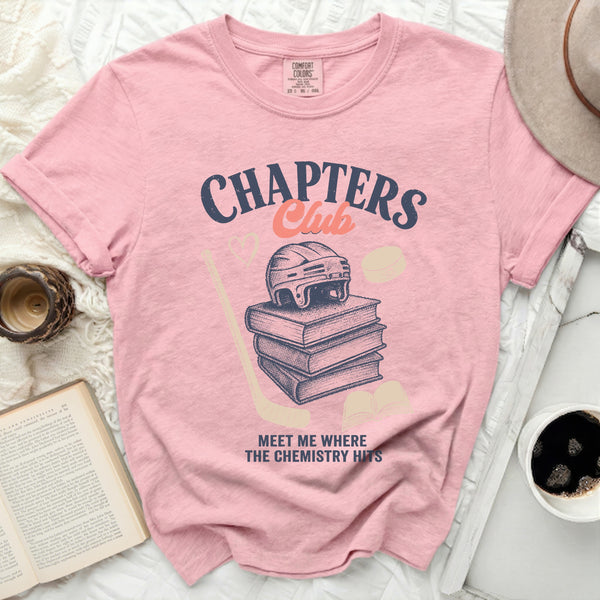 Chapters Club Vintage Hockey Tee in Blossom