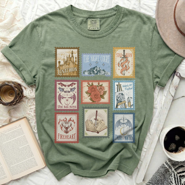 Maas Fandom Stamp Tee in Moss