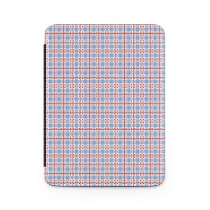 Retro Blue Red Geometric Pattern Rectangular Product