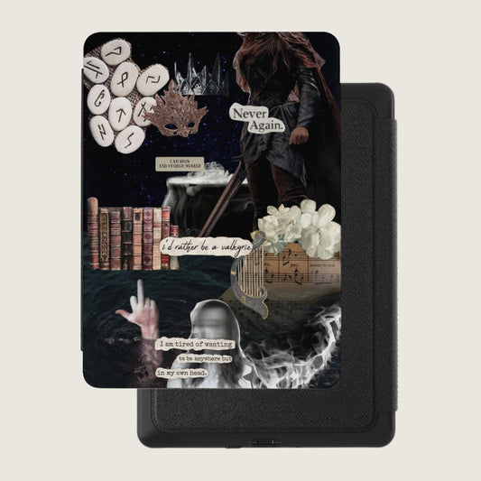 Iron Valkyrie Never Again Dark Fantasy Collage product type