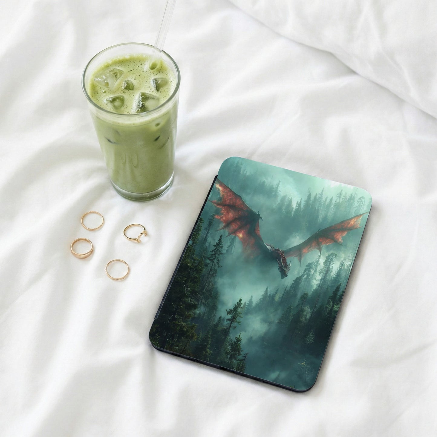 Mystical Forest Dragon Flight Fantasy Art product type