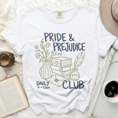 Pride and Prejudice Daily Club Jane Austen t-shirt design