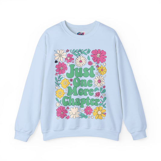 Just One More Chapter Flower Sweatshirt