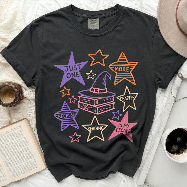 Witchy Books Tee in Black