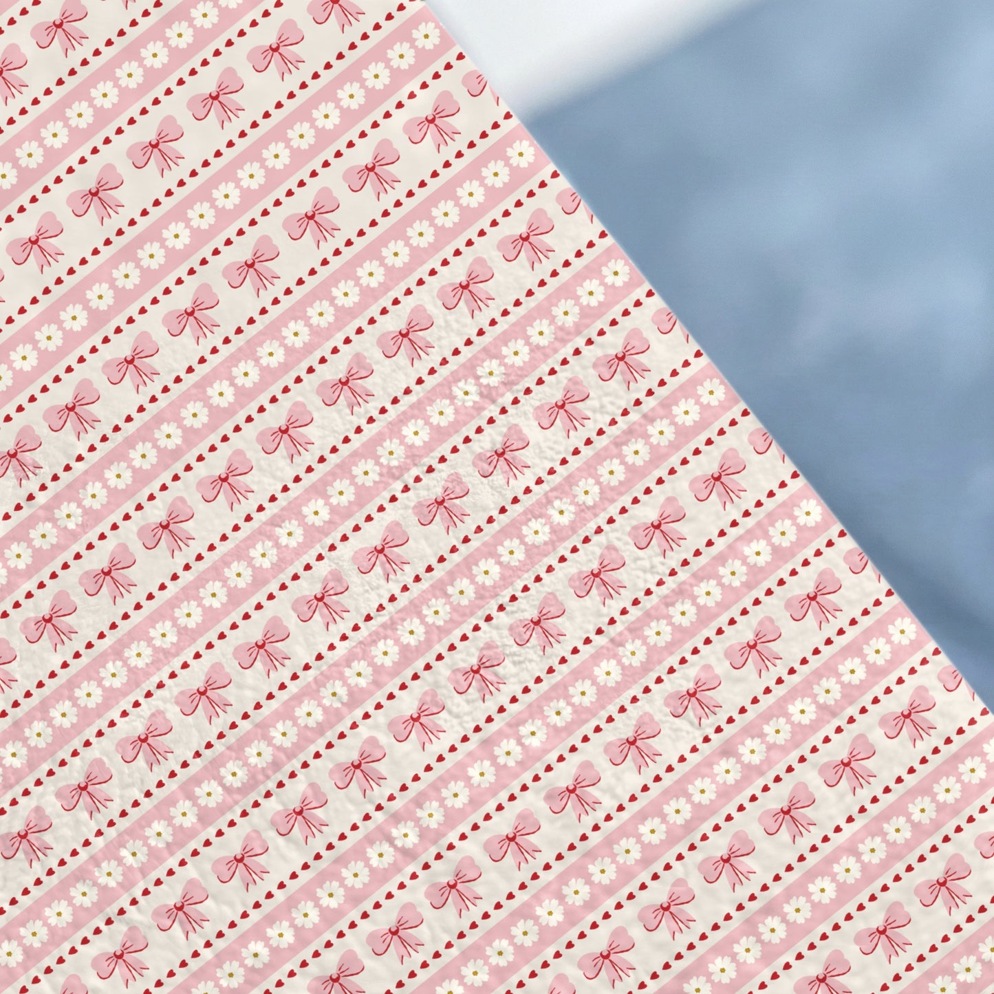 Pink and White Floral Striped Pattern Design Sheet
