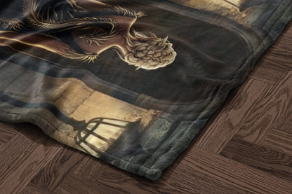Enchanting Dark Fantasy Art Cozy Blanket