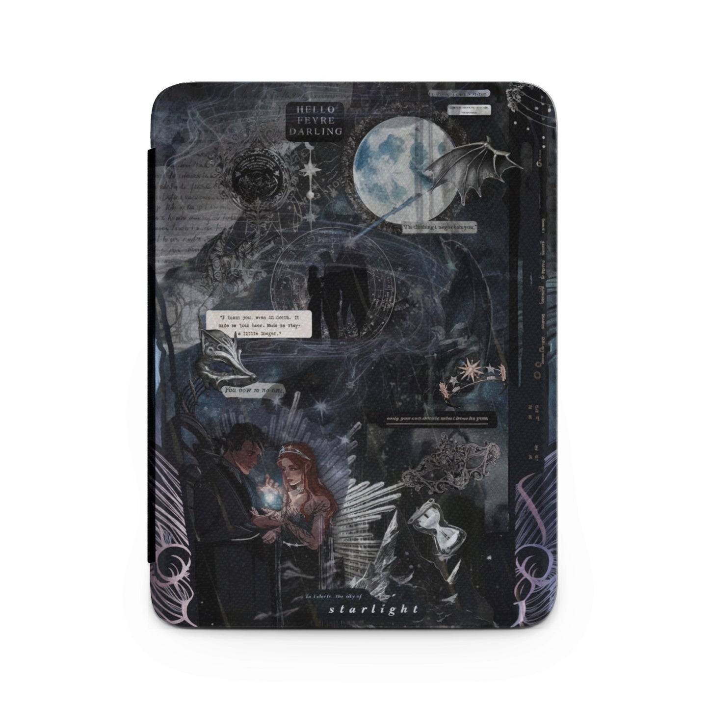 Hello Feyre Darling City of Starlight Moon Bat Quote product type