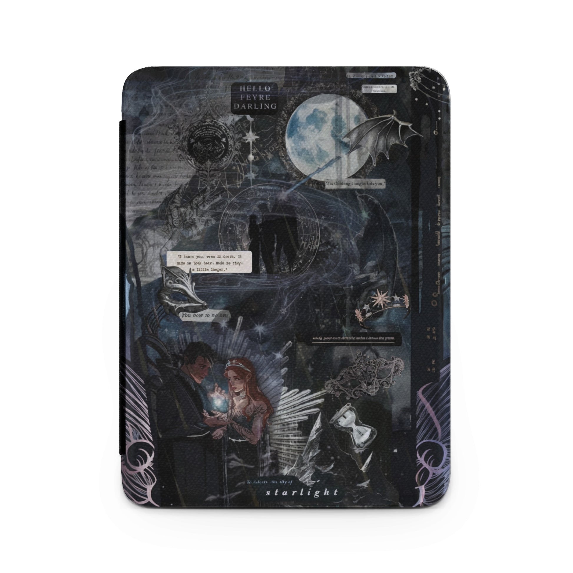 Hello Feyre Darling City of Starlight Moon Bat Quote product type