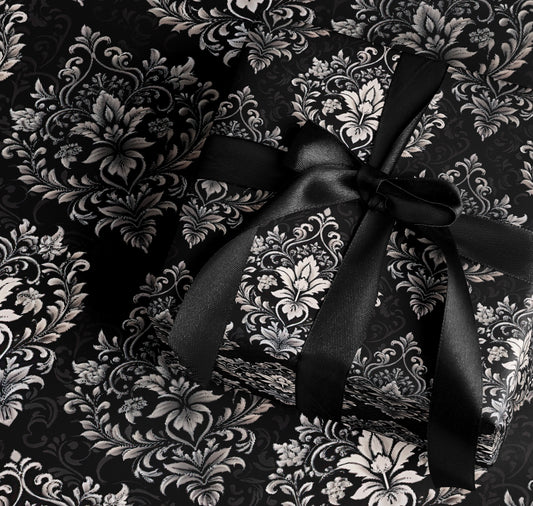 Elegant Floral Pattern Design with Stylish Gift Wrap
