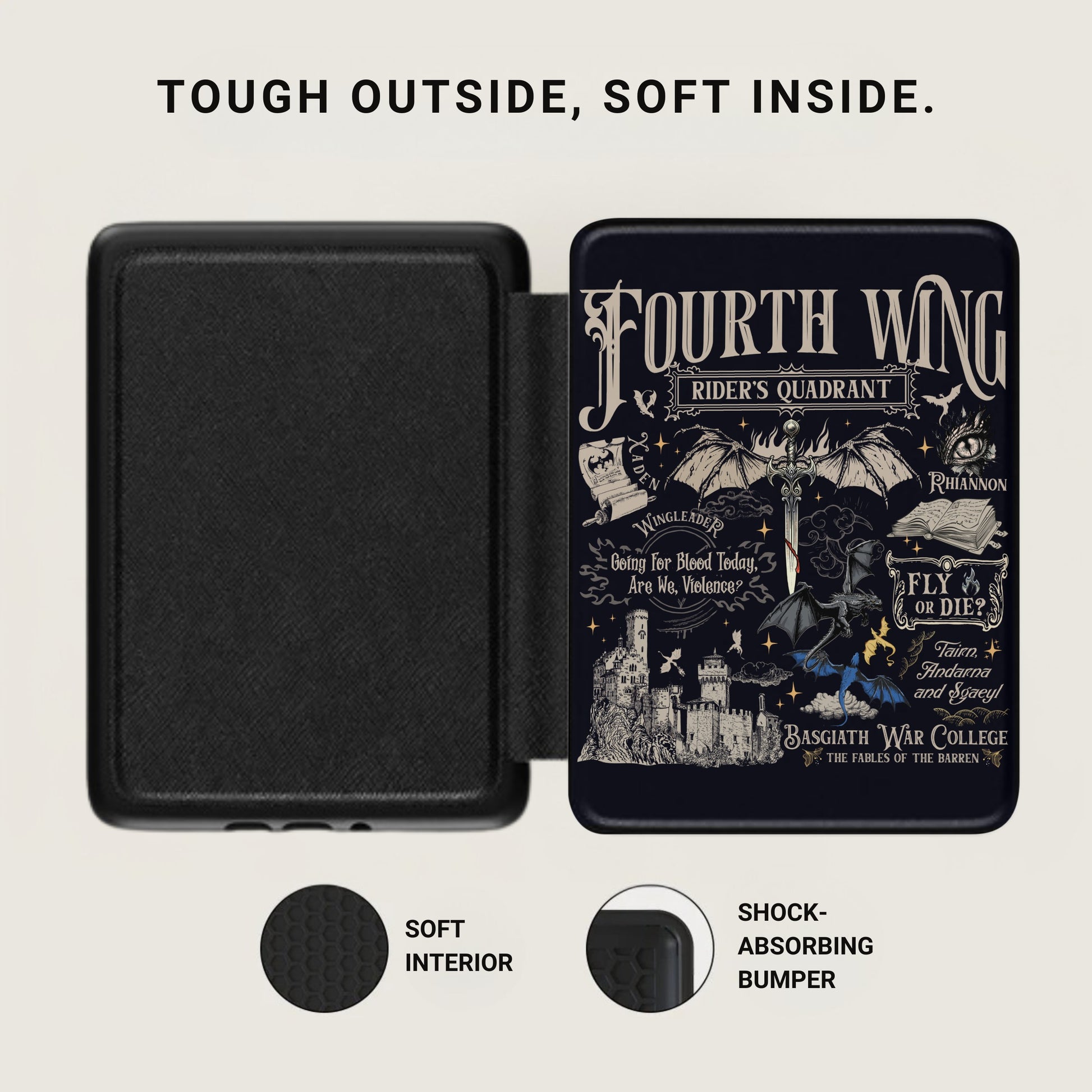 Fourth Wing Rider's Quadrant Tough Outside Soft Inside product type