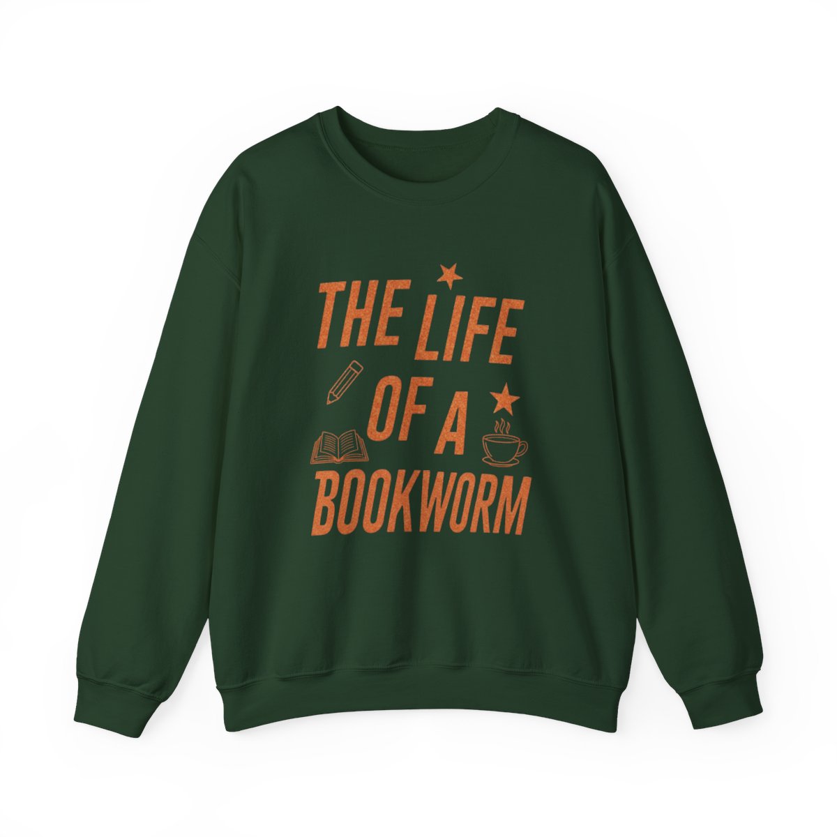 The Life of a Bookworm Graphic Sweatshirt for Readers