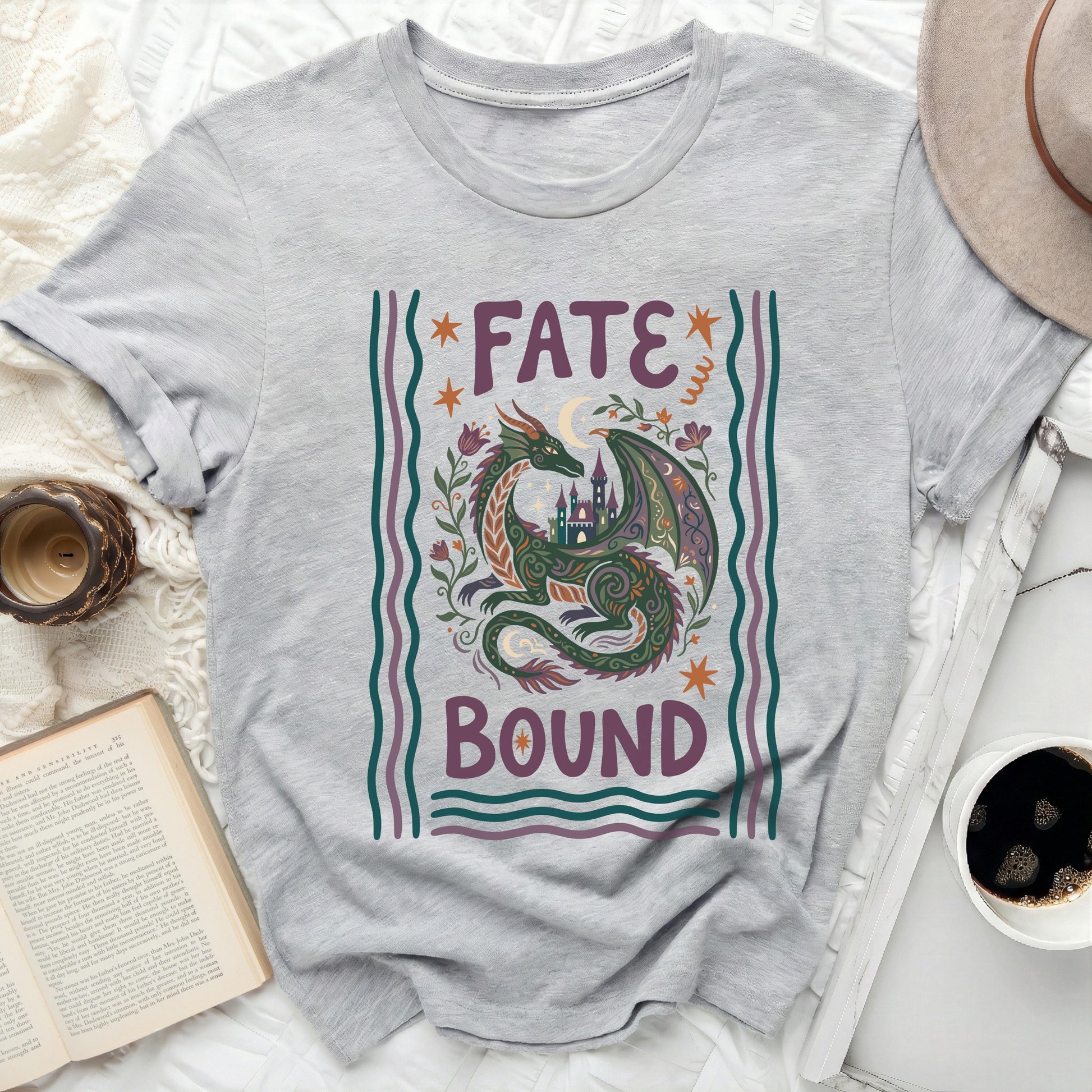 Fate Bound Dragon Castle Floral Moon Fantasy product type