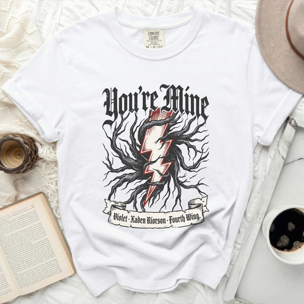 You're Mine Fourth Wing Tee in White