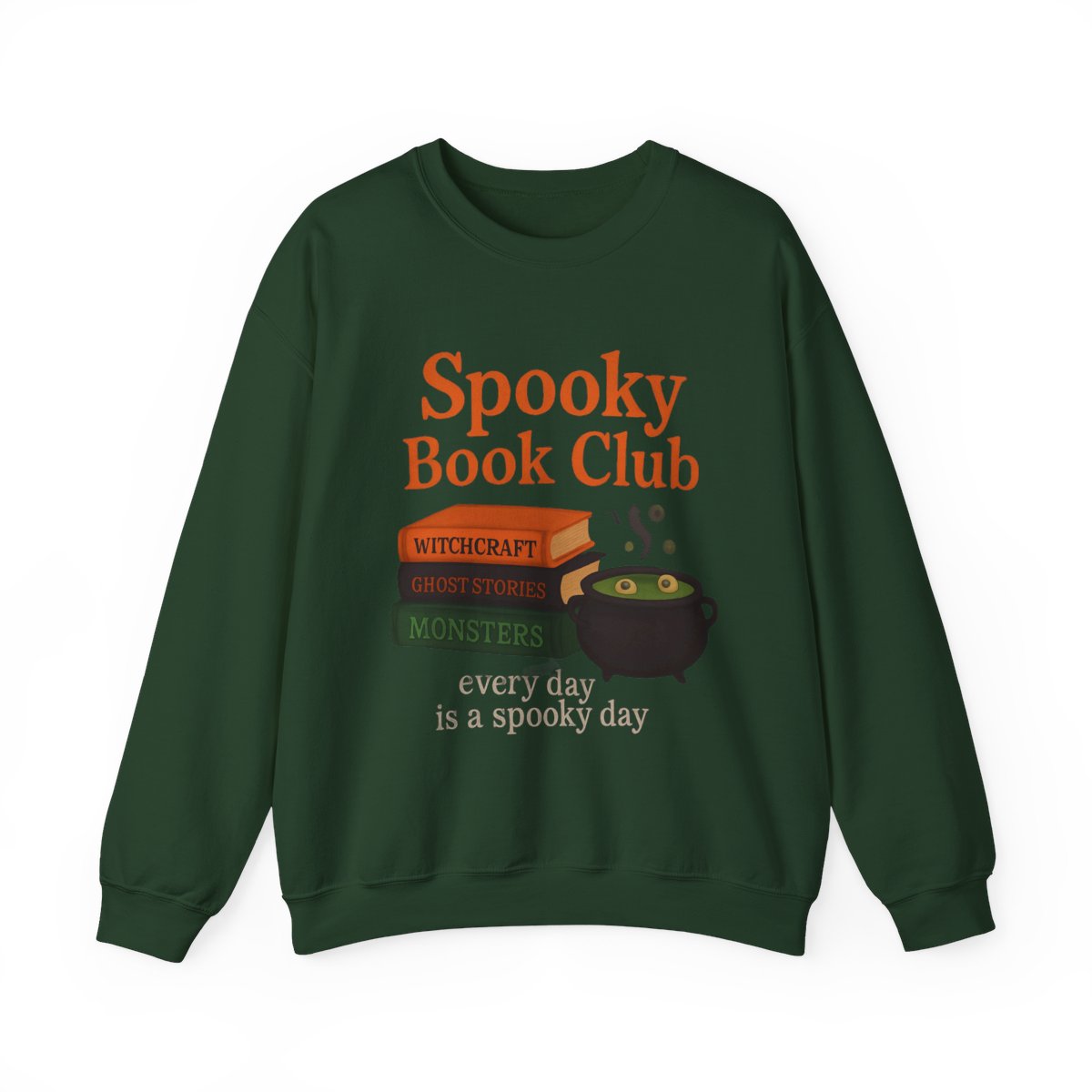 Spooky Book Club Reads Witchcraft Monsters Sweatshirt - MagicMerchEmporium
