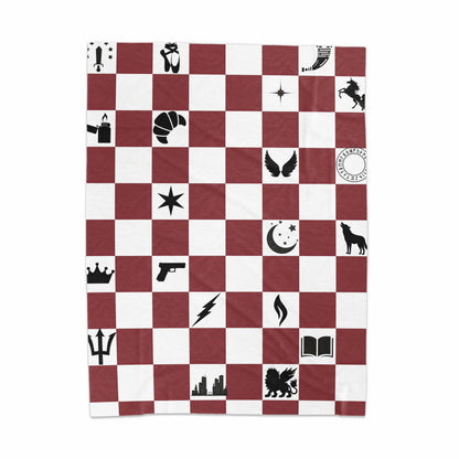 Unique Checkered Patterns Red White Chessboard