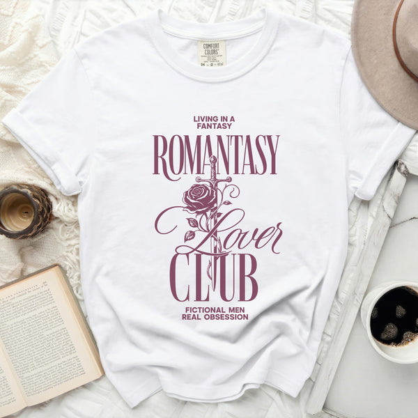 Romantasy Lover Club Tee in White