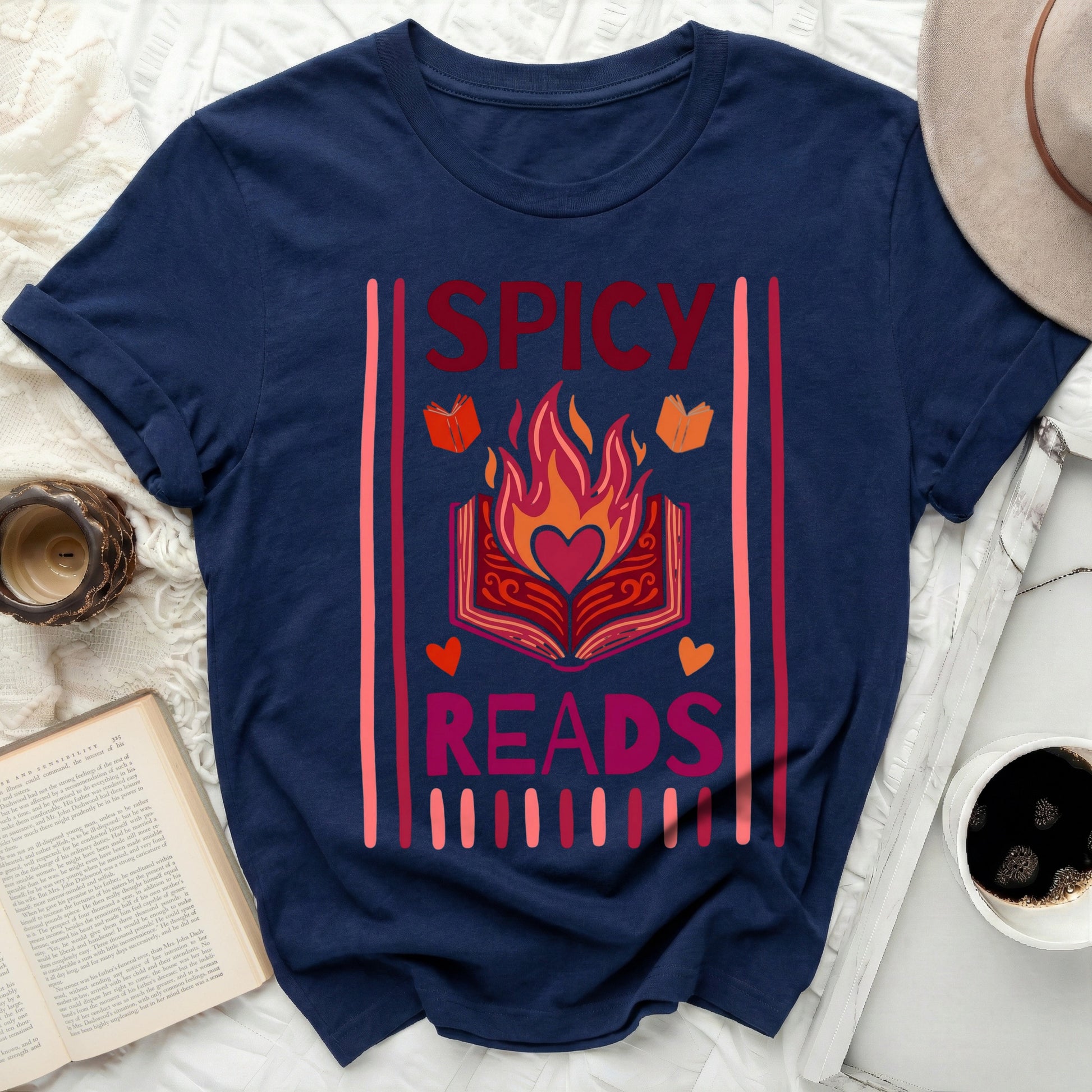 Spicy Reads Bookish Burning Heart product type