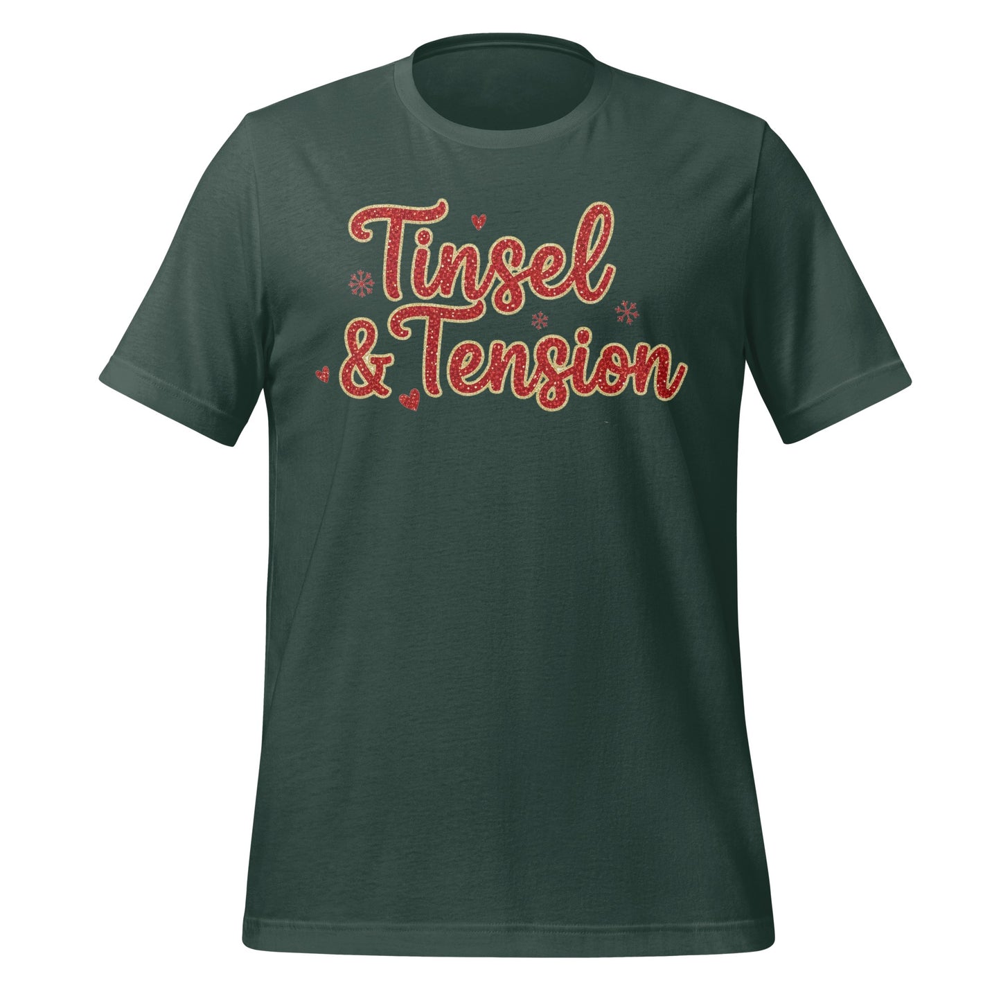 Tinsel and Tension Christmas Holiday T-shirt