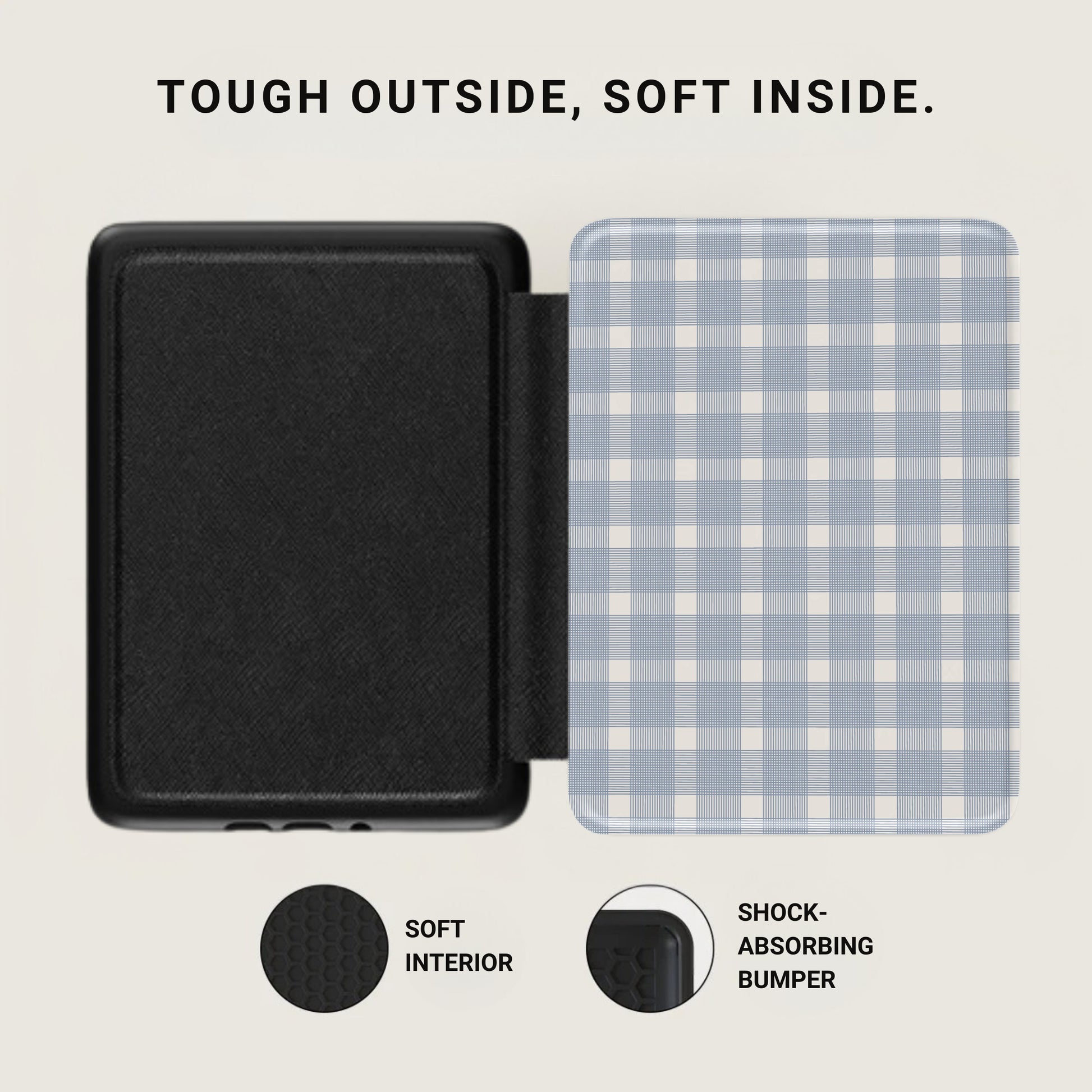 Tough Outside Soft Inside Shock-Absorbing Bumper Case