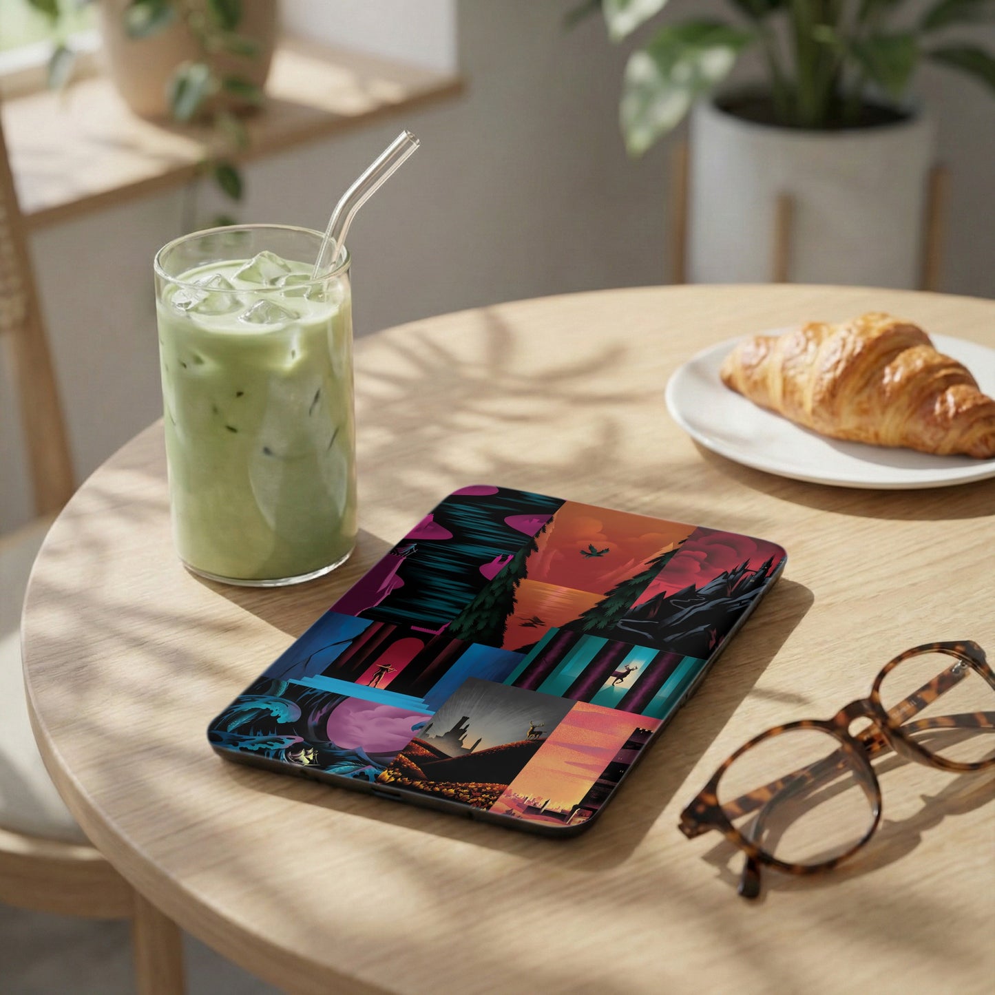 Vivid Colorful Art Collage Fantasy Landscape Tablet Cover product type