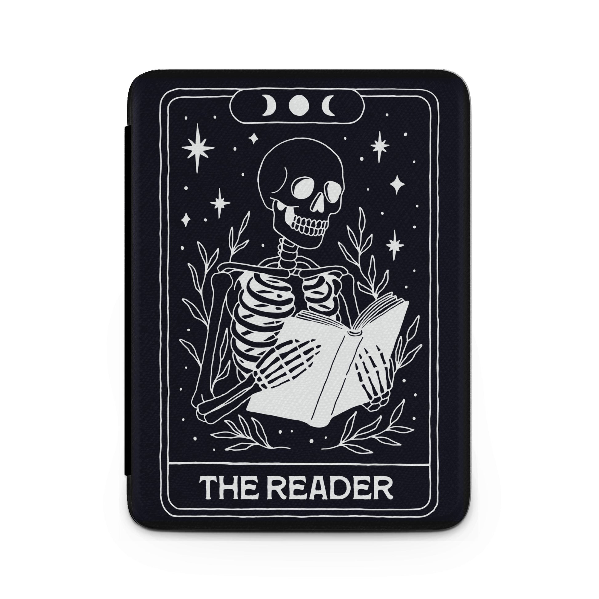 Tarot The Reader Skeleton Book Moon Starry Foliage product type