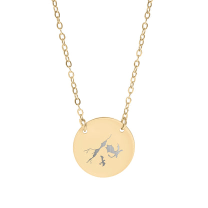 Elegant Necklace with Intricate Tree Design Pendant