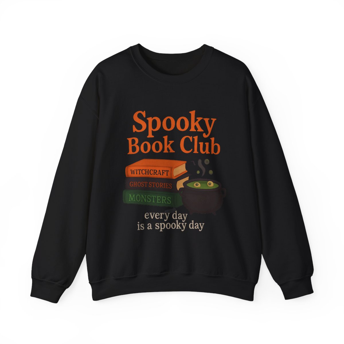 Spooky Book Club Reads Witchcraft Monsters Sweatshirt - MagicMerchEmporium