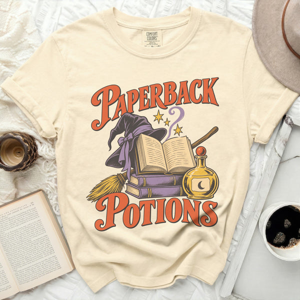 Paperback Potions Tee in Ivory