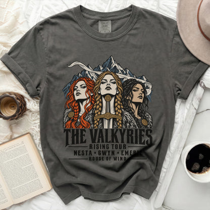 The Valkyries Rising Tour Nesta Gwyn Emerie House of Wind graphic t-shirt.