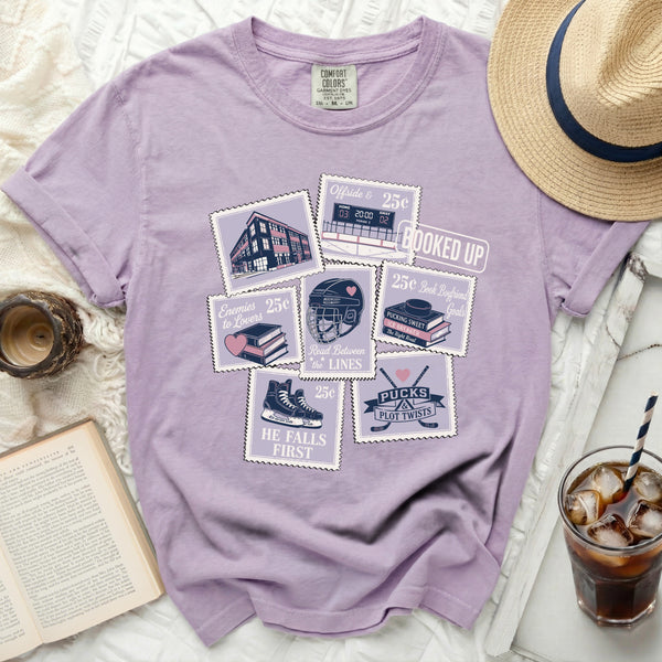 Pucks & Plot Twists Tee in Orchid