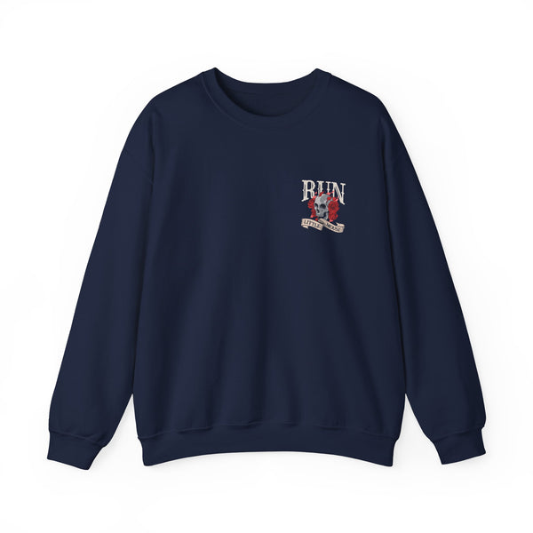 Run Little Mouse Dark Romance Sweatshirt in Navy