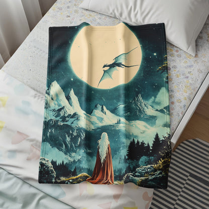 Enchanting Night Sky Dragon Mountain Artwork product
