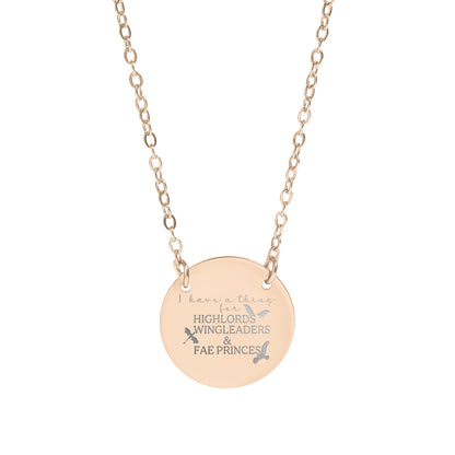 High Lords Wing Leaders and Fae Princes Necklace