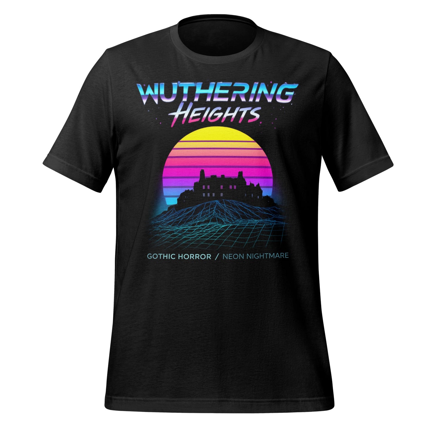 Wuthering Heights Gothic Horror Neon Nightmare T-shirt