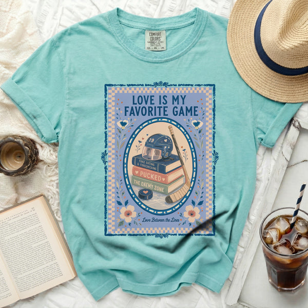 Love Is My Favorite Game Tee in Island Reef