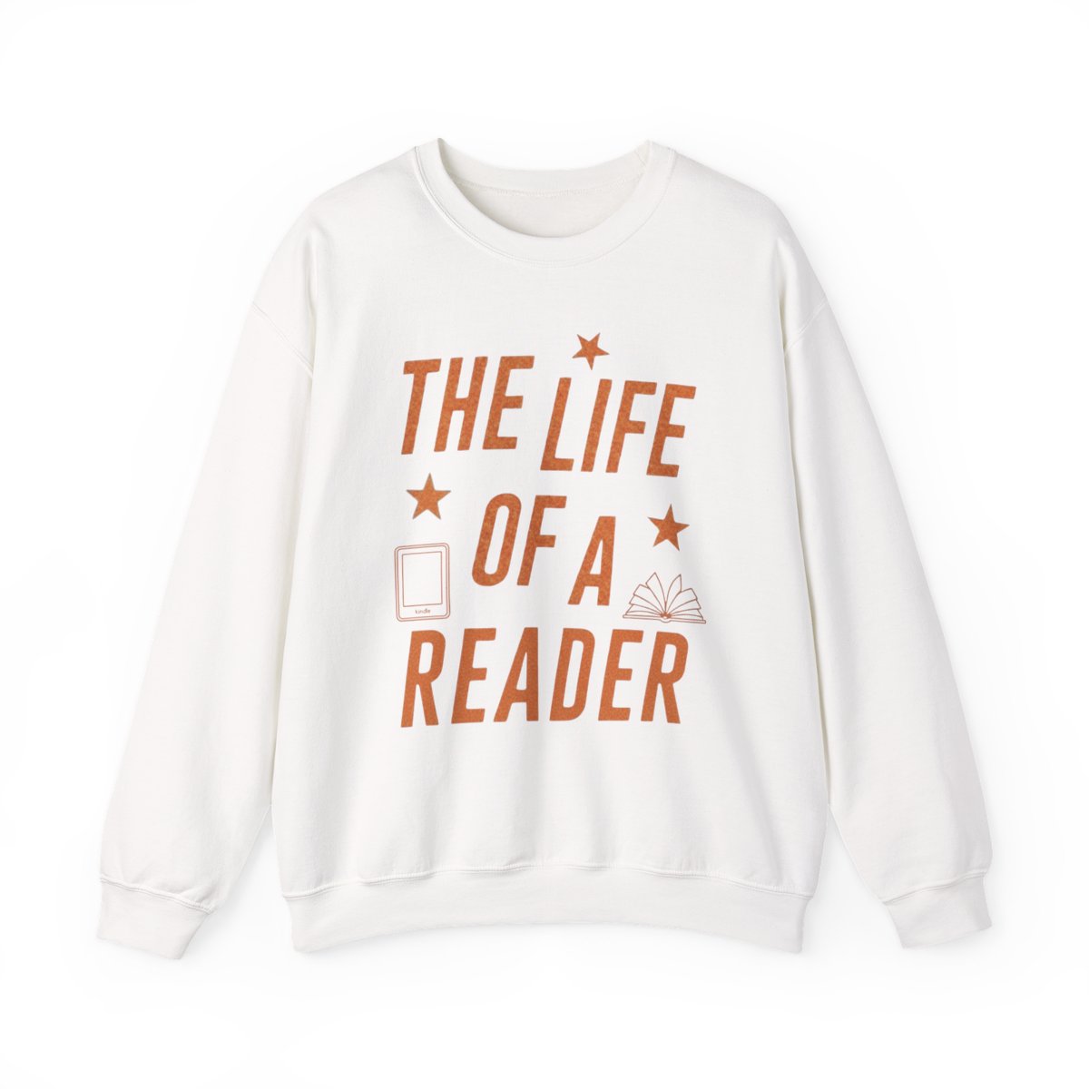 The Life of a Reader Graphic White Sweatshirt product