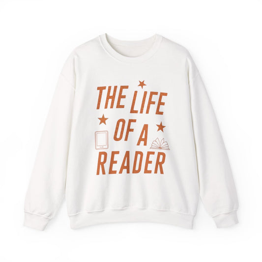 The Life of a Reader Graphic White Sweatshirt product
