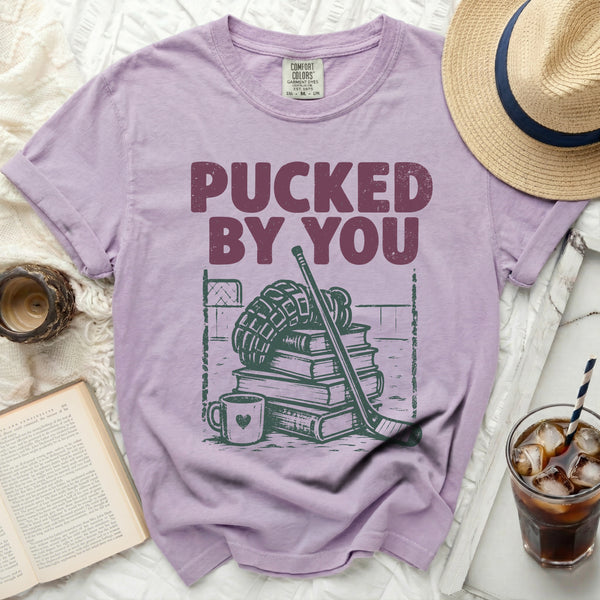 Pucked By You Hockey Scholar Tee in Orchid