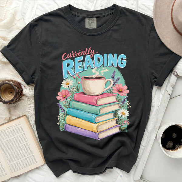 Currently Reading Tee in Black