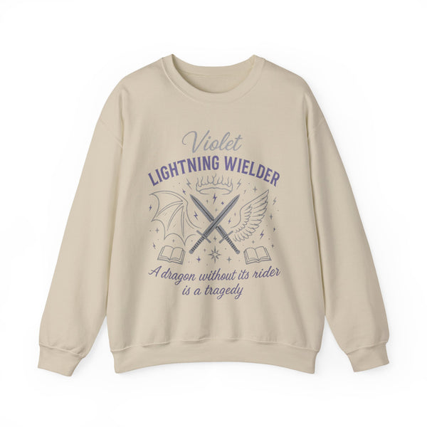 Violet Lightning Wielder Sweatshirt in Sand