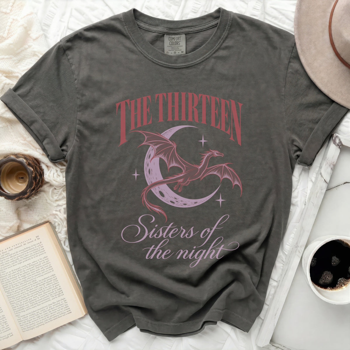 The Thirteen Sisters of the Night dragon t-shirt.