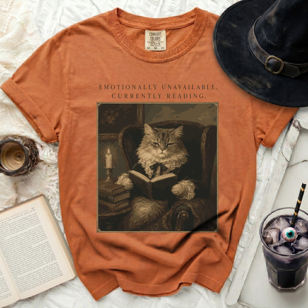 Unavailable Reader Cat Tee in Yam